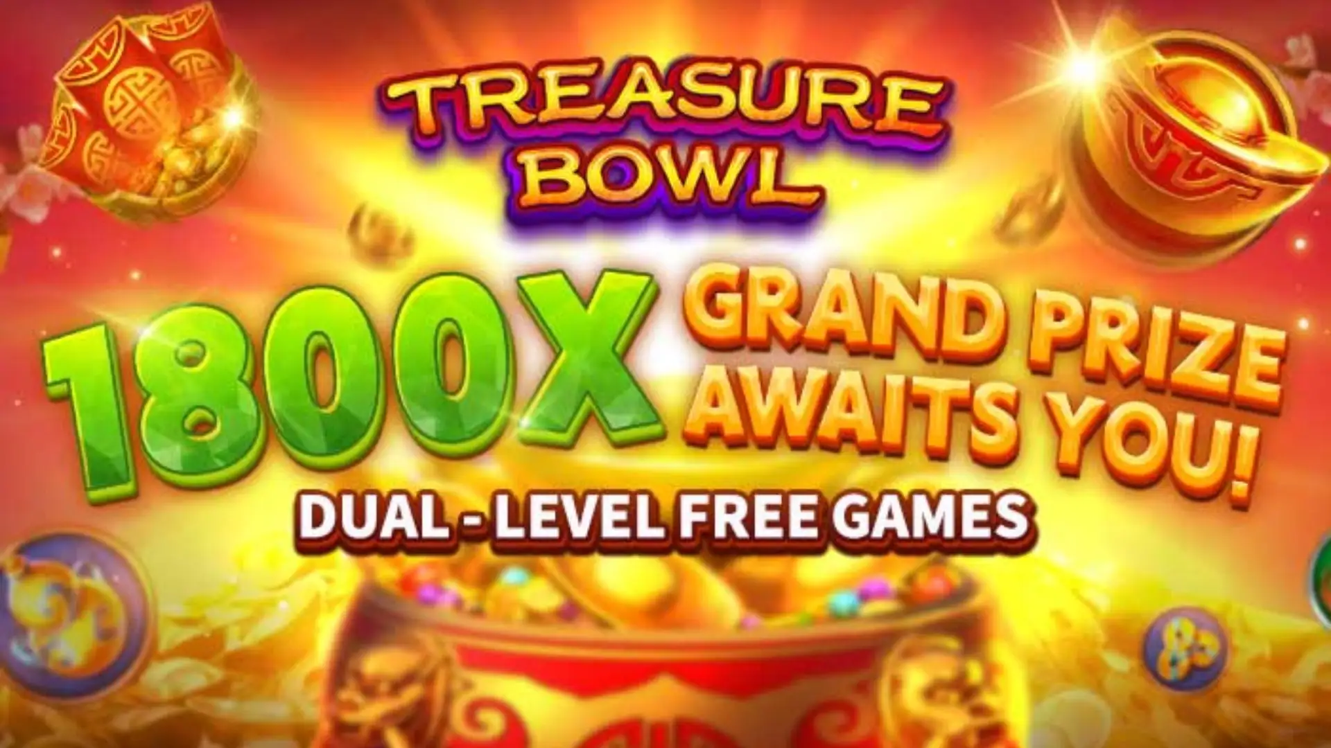 Multiplicadores Treasure Bowl win2023 - 7777x Máximo com Tigela Dourada